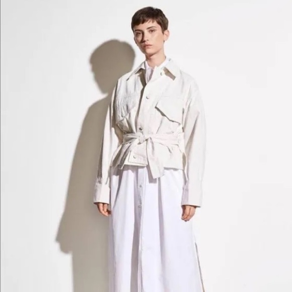 Vince Cream Denim Jacket Gem